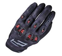 Five Stunt Evo2 Motorcycle Motorbike Touchscreen Gloves - Camo Black / Red