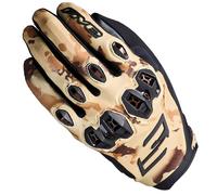 Five Stunt EVO2 Short Vented Lightweight Motorcycle Motorbike Gloves Camo Sand