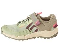 adidas Womens Five Ten Trailcross Clip-in Mountain Bike Shoes, Magic Lime/Quiet Crimson/Orbit Green, 9.5