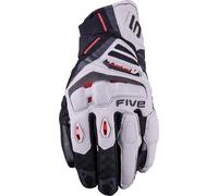 Five TFX1 Airflow Motorcycle Gloves, grey/black/red, size L