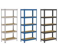 Five-Tier Garage Storage Shelf: Blue/180cm