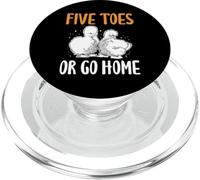 Five Toes Or Go Home Silkie Chicken PopSockets PopGrip for MagSafe