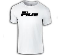 Five Tshirt | 90s | Boy Band | Pop | (UK, Alpha, S, Regular, Regular, White)