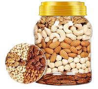 Five Types of Mixed Nuts【Cashews+Hazelnuts+Walnuts+Pistachios+Almonds】 Ready to Eat Dried Fruits, 500g/can, Comprehensive Nuts, High Protein Healthy Fruit Snacks (Five Types of Nuts,1000g)