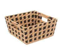 Five - Woven Storage Basket Natural and Black 31 x 15 cm