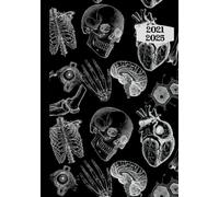 Five Year Goth Planner, 2021-2025: Hardcover, Two Pages Per Month, Goth Design, Holidays, Space for Passwords, Contacts, Goals, and Notes, Vintage ... Bats, Cats, Ravens, Plague Doctor, and More