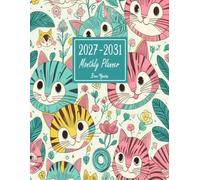Five Year Monthly Planner 2027-2031: 60-Month from January 2027 To December 2031 with Motivational Quotes & Holidays, Large Size 8.5 x 11, Cats Design
