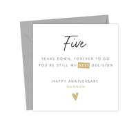 Five years down forever to go you're still my best decision | Personalised