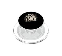 Five Years Sober And Still Choosing Me Sobriety Milestone PopSockets PopGrip for MagSafe
