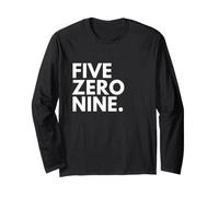 Five Zero Nine Area Code 509 Spokane Washington Long Sleeve T-Shirt