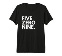Five Zero Nine Area Code 509 Spokane Washington Premium T-Shirt