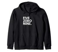 FIVE ZERO NINE Area Code 509 Spokane Washington Zip Hoodie