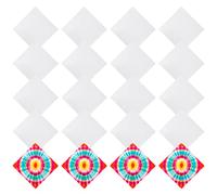 Fivebop 20/40 Pcs White Bandanas for Tie Dye DIY Blank Cotton Bandanas Plain Handkerchiefs Headband Head Wrap 22" x 22", White-20, 22*22 inches