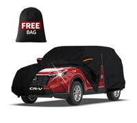 FiveFox Heavy Duty SUV Car Cover Custom Fit for Honda CRV, Toyota RAV4 1996-2024 2025, 10-Layers Waterproof All Weather Full Exterior Cover Rain Hail Outdoor Protector with Door Zipper & Cotton