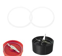 fivekim 2Pieces 8.3Cm Rubber O Shaped Replacement Gaskets Seal Ring Part For Blender Juicer Juicer Small Knife Washer White