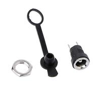 fivekim 5.5Mmx2.5Mm Female Dc Power Jack Plug Socket Waterproof Panel Mount Connector Connectors And Terminals