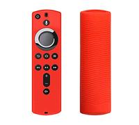 fivekim Protective Case 5.9 Inch Cover Soft Silicone Skin Sleeve Shockproof Anti-Slip Replacement for Amazon Fire TV Stick 4K Remote Control TV remote protector red