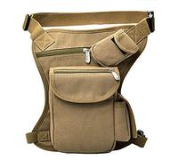 FiveloveTwo Hiking Waistpacks Small Multi-Purpose Drop Waist Leg Bag Military Utility Tactical Hip Molle Pack Sport Camping Hiking Motorcycle Racing Thigh Pouch Khaki