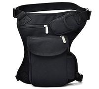 FiveloveTwo Hiking Waistpacks Small Multi-Purpose Drop Waist Leg Bag Military Utility Tactical Hip Molle Pack Sport Camping Hiking Motorcycle Racing Thigh Pouc Black