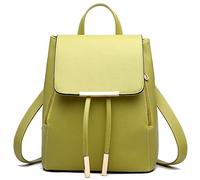FiveloveTwo Womens Girls Fashion Backpack Rucksack PU Leather Backpack Purse Shoulder Hobo Bag Satchels Top-Handle Bags Light Green
