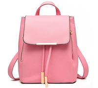 FiveloveTwo Womens Girls Fashion Backpack Rucksack PU Leather Backpack Purse Shoulder Hobo Bag Satchels Top-Handle Bags Pink