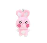 FiveMileBro Kpop Atiny Key Ring, 10 cm Plush Doll Ani-teez Cartoon, Car Key Ring for Women, Handbag & School Bag A-teez Keychain, Rabbit., 10 cm