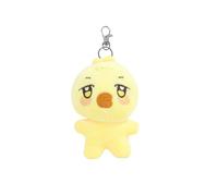 FiveMileBro Kpop Atiny Key Ring, 10 cm Plush Doll Ani-teez Cartoon, Car Key Ring for Women, Handbag & School Bag A-teez Keychain, Chicken, 10 cm