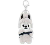 FiveMileBro Stray Kids SKZoo Magnetic Plush Keyring 10 cm 'ATE' with Magnetic Buckle, Cute Backpack & Keychain Pendant for Stay Fans, Wolf, 10 cm