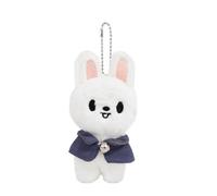 FiveMileBro Stray Kids SKZOO Plush Doll 12 cm 'Magic School' Keyring & Backpack Pendant - Cute SKZOO Cuddly Toy Collectible, Rabbit., 1
