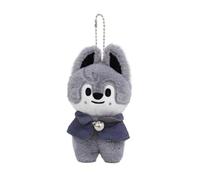 FiveMileBro Stray Kids SKZOO Plush Doll 12 cm 'Magic School' Keyring & Backpack Pendant - Cute SKZOO Cuddly Toy Collectible, Wolf, 1