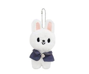 FiveMileBro Stray Kids SKZOO Plush Doll 12 cm 'Magic School' Keyring & Backpack Pendant - Cute SKZOO Cuddly Toy Collectible, Rabbit., 1