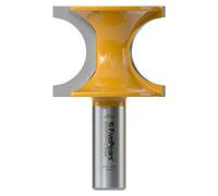 Fivepears Bullnose Router Bit Set 1/2 Shank, Half Round Router Bits for Woodworking, Carbide Tipped Edge Bits for Cutting Door Cabinet Shelve Table, Radius 1/2"