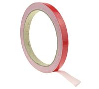 FiveSeasonStuff® All Season High Strength Adhesive Single Sided Duct Tape, Carpet Tape, Strong Water resistant Tape (Red 1cm Wide x 10M Length)