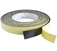FiveSeasonStuff All Season Industrial Strength Single Sided Self-adhesive Black Foam Tape, Waterproof Shockproof Sealing Tape Roll, Adhesive Weather Strip (1mm (Thick) x 20mm (Wide))