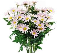 FiveSeasonStuff Artificial Daisy Flowers Silk Pink Bouquet Wedding Home Centrepiece Decorations (2 Bunches 36cm)