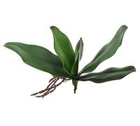 FiveSeasonStuff Artificial Orchid Leaf & Root Bundles, Simulation Green Plants, Decorative Potted Plants DIY Floral Arrangement (Large Phalaenopsis Leaf)