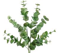 FiveSeasonStuff Real Looking True Blue Eucalyptus Greenery Artificial Leaves 58cm 2 Stems