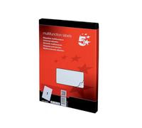 Fivestar 5 Star 903881 Labels Laser Copier And Inkjet 1 Per Sheet 297X210mm 100 Labels - Red
