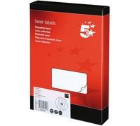 5 Star Addressing Labels Laser - 99.1 x 38.1 mm White - 14 per Sheet - 3500 Labels
