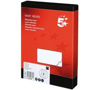 Fivestar 5 Star Addressing Labels Laser 8 Per Sheet 99.1X67.7mm White 2000 Labels