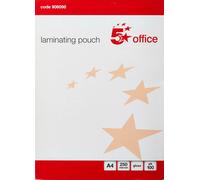 Fivestar 5 Star Laminating Pouches 250 Micron (2X125) For A4 Glossy Pack Of 100