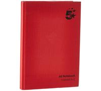 Fivestar 5 Star Manuscript Book Casebound 70Gsm Ruled And Indexed 192 Pages A5 Pack Of 5