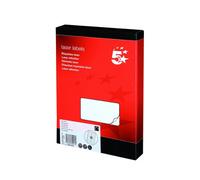 Fivestar 5 Star Multipurpose Labels Laser 16 Per Sheet 99.1X34mm White 4000 Labels