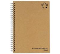 Fivestar 5 Star Notebook Wirebound Hard Cover Recycled 80Gsm A5 Manilla Pack Of 5