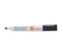 Fivestar 5 Star Office 938635 2-5 mm Xylene/toluene-Free Chisel Tip Line Dry Wipe Marker - Multi-Colour (Pack Of 4)