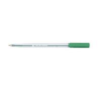 Fivestar 5 Star Office 939915 1.0/0.7 mm Medium Clear Barrel Tip Line Ball Pen - Green (Pack 20)