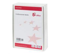 Fivestar 5 Star Office 940453 99 X 34 mm Laser Copier And Inkjet Multipurpose Label - White (Pack Of 500)