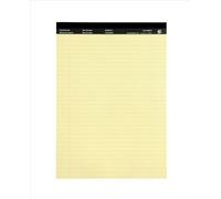 5 Star Office Executive Pad Headbound 65gsm Ruled Perforated 100pp A4 Yellow (Pack of 10)
