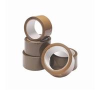 Fivestar 5 Star Office Packaging Tape Low Noise Polypropylene 48mm X 66M Buff Pack 6