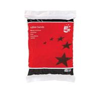 Fivestar 5 Star Office Rubber Bands No.63 Each 76X6mm Approx 400 Bands Bag 0.454Kg, Brown